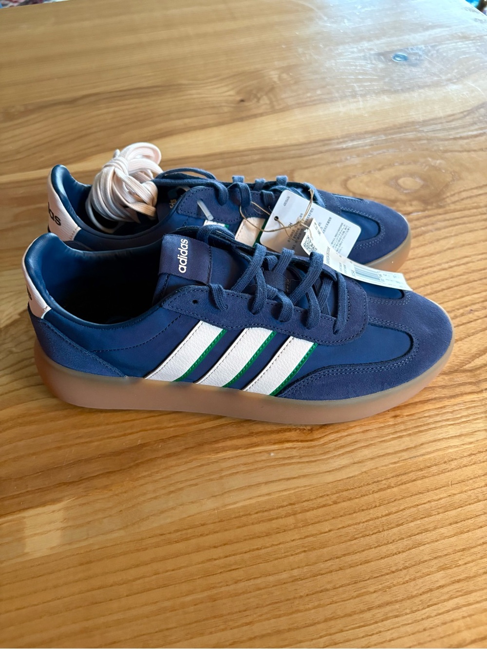 Adidas  Barredas Decode Navy Blue Retro Court Sneakers